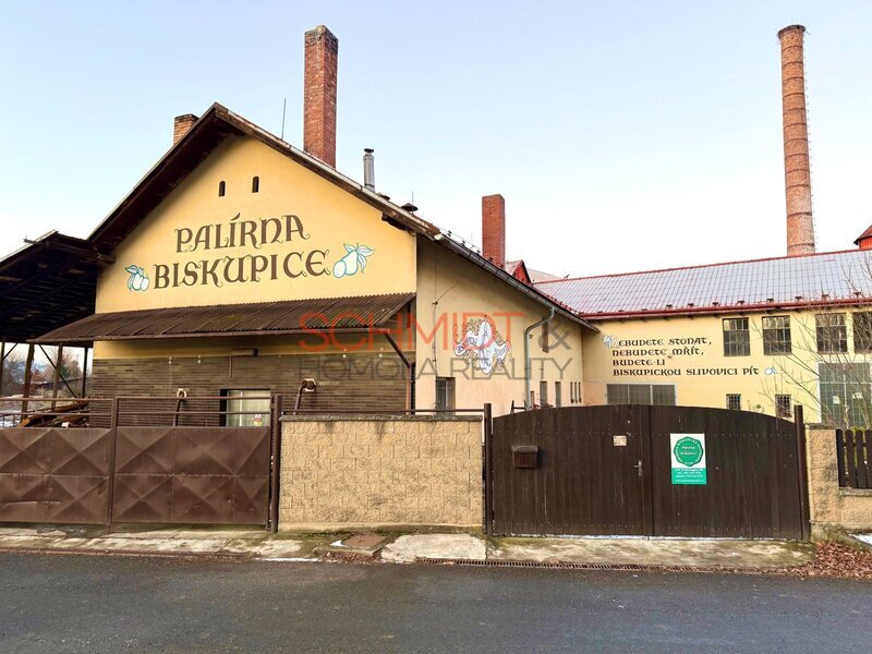 Prodej Palírny Biskupice – výroba, sklady, společenské a obytné prostory
